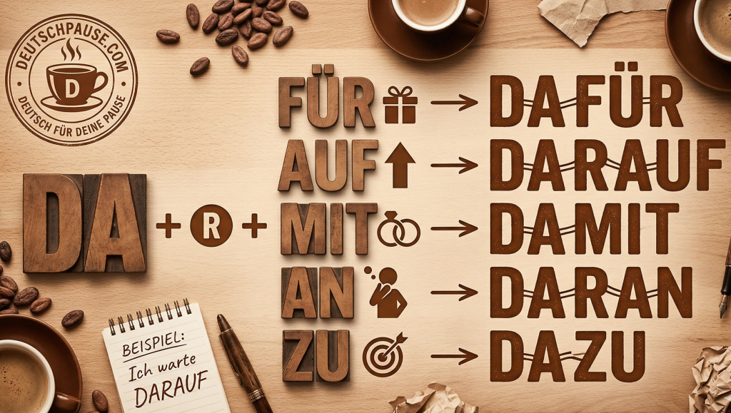 Präpositionaladverbien Präpositionalpronomen Pronominaladverbien Deutschlernen