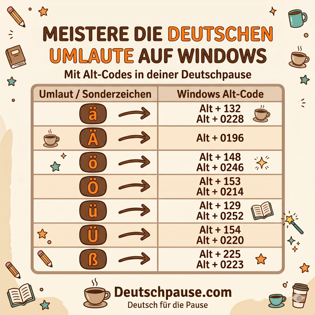 German special characters keyboard Windows